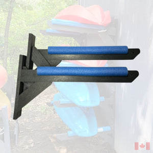 ReRackiT Wall Mounted SUP or Kayak Poly Rack (Stackable, Holds 1 Craft)