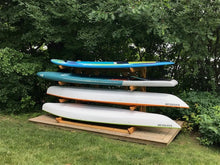 4 Rack - Kayak, SUP, Canoe Wood Storage Rack