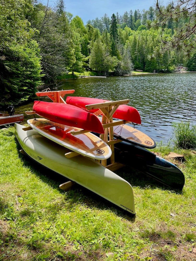 7 Rack - Kayak, SUP & Canoe Wood Storage Rack