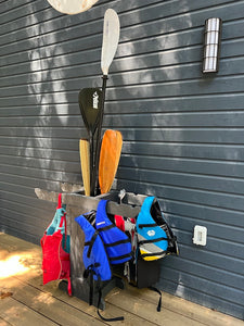 ReRackiT Recycled Poly PFD and Paddle Storage Rack - Freestanding