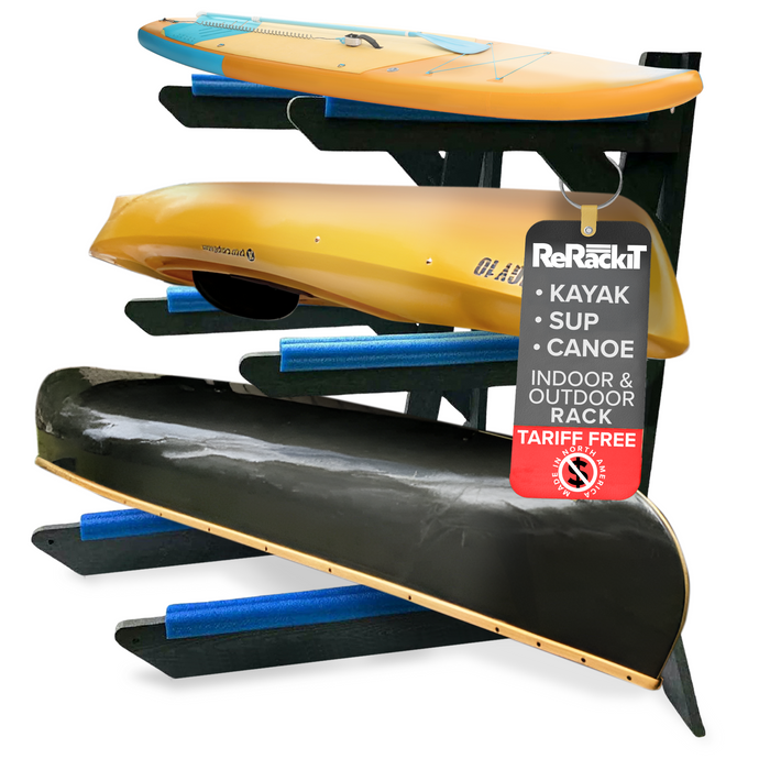 ReRackiT 3 Rack - Kayak, SUP, Canoe Poly Storage Rack