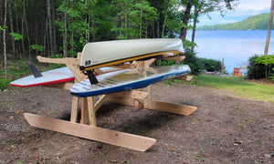 6 Rack - Kayak, SUP & Canoe Wood Storage Rack