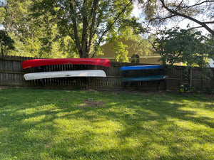 ReRackiT Wall Mounted Canoe Poly Rack (Stackable, Holds 1 Canoe)