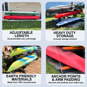 ReRackiT 3 Rack - Kayak, SUP, Canoe Poly Storage Rack