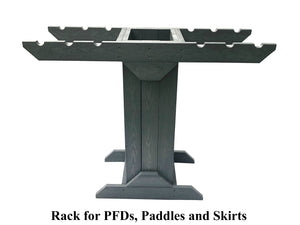 ReRackiT Recycled Poly PFD and Paddle Storage Rack - Freestanding