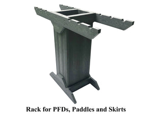 ReRackiT Recycled Poly PFD and Paddle Storage Rack - Freestanding