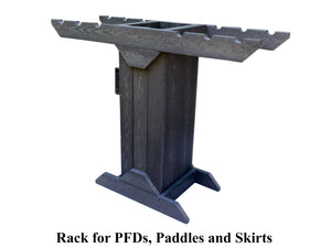 ReRackiT Recycled Poly PFD and Paddle Storage Rack - Freestanding