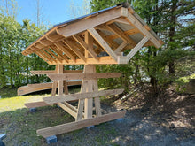 Full Roof - Custom Free-Standing Wood Rack (Holds 6-10 Kayaks, SUPs & Canoes)