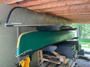 ReRackiT Wall Mounted Canoe Poly Rack (Stackable, Holds 1 Canoe)