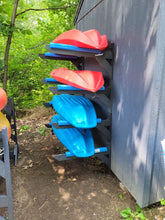 ReRackiT Wall Mounted SUP / Kayak Poly Rack (Stackable, Holds 4 Crafts)