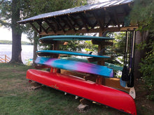 Full Roof - Custom Free-Standing Wood Rack (Holds 6-10 Kayaks, SUPs & Canoes)