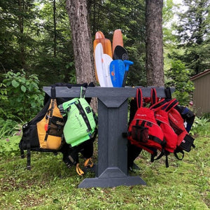 ReRackiT Recycled Poly PFD and Paddle Storage Rack - Freestanding