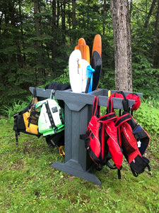 ReRackiT Recycled Poly PFD and Paddle Storage Rack - Freestanding