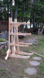 4 Rack - Kayak, SUP, Canoe Wood Storage Rack
