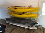 Single-Sided Wood Rack Freestanding 5 Rack