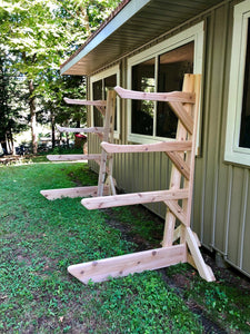 4 Rack - Kayak, SUP, Canoe Wood Storage Rack