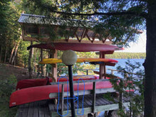 Full Roof - Custom Free-Standing Wood Rack (Holds 6-10 Kayaks, SUPs & Canoes)