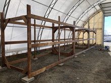Bulk Wood Canoe Rack - Holds 9-12 Canoes (Installed On Site)
