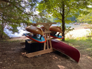 7 Rack - Kayak, SUP & Canoe Wood Storage Rack