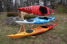 3 Rack - Kayak, Canoe & SUP Wood Storage Rack Solution