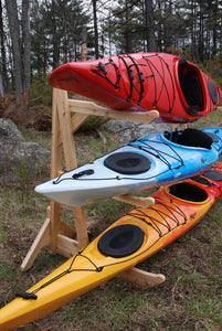 3 Rack - Kayak, Canoe & SUP Wood Storage Rack Solution