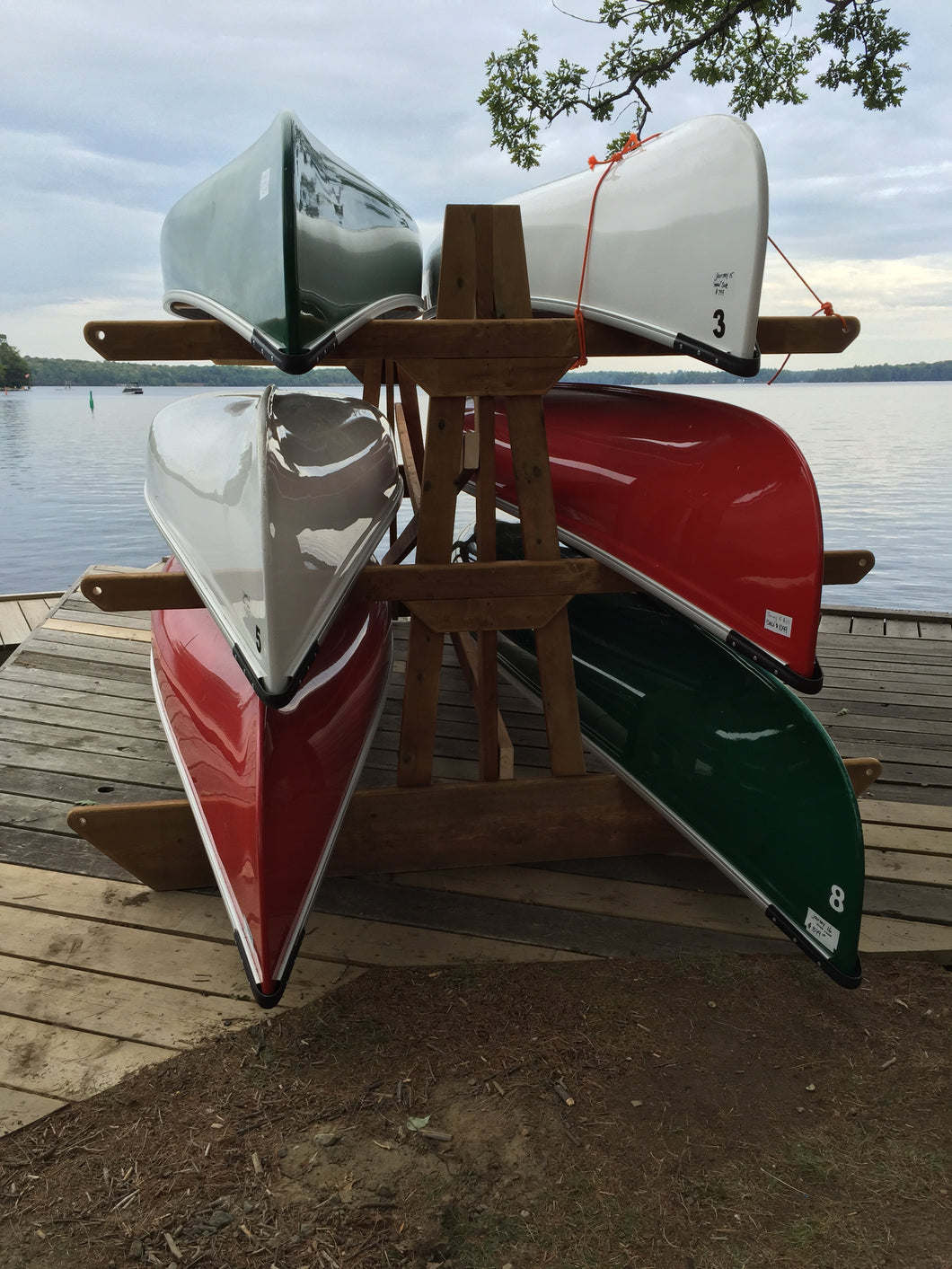 6 Rack - Kayak, SUP & Canoe Wood Storage Rack