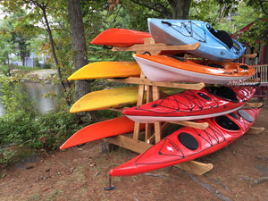 8 Rack - Kayak, SUP, Canoe Wood Storage Rack