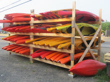 Bulk Wood Kayak Rack - Holds 20-24 Kayaks (Installed On Site)