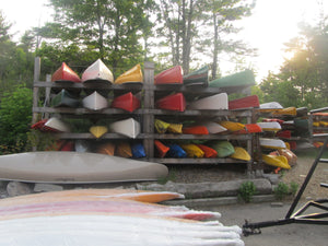 Bulk Wood Canoe Rack - Holds 9-12 Canoes (Installed On Site)