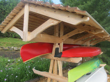 Full Roof - Custom Free-Standing Wood Rack (Holds 6-10 Kayaks, SUPs & Canoes)