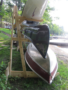 3 Rack - Kayak, Canoe & SUP Wood Storage Rack Solution