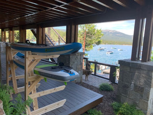 4 Rack - Kayak, SUP, Canoe Wood Storage Rack