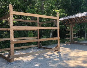 Bulk Wood Kayak Rack - Holds 20-24 Kayaks (Installed On Site)