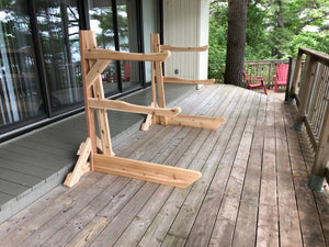 3 Rack - Kayak, Canoe & SUP Wood Storage Rack Solution