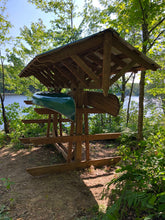 Full Roof - Custom Free-Standing Wood Rack (Holds 6-10 Kayaks, SUPs & Canoes)