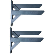 ReRackiT Wall Mounted Canoe Poly Rack (Stackable, Holds 2 Canoes)