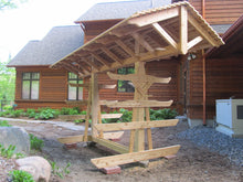 Full Roof - Custom Free-Standing Wood Rack (Holds 6-10 Kayaks, SUPs & Canoes)