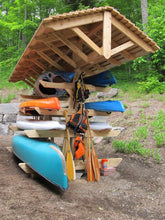 Full Roof - Custom Free-Standing Wood Rack (Holds 6-10 Kayaks, SUPs & Canoes)