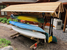 Full Roof - Custom Free-Standing Wood Rack (Holds 6-10 Kayaks, SUPs & Canoes)