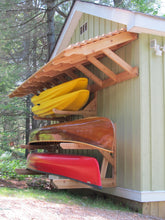 Half Roof - Custom Wall Mounted Wood Rack (Holds 1-5 Kayaks, SUPs & Canoes)