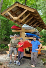Full Roof - Custom Free-Standing Wood Rack (Holds 6-10 Kayaks, SUPs & Canoes)